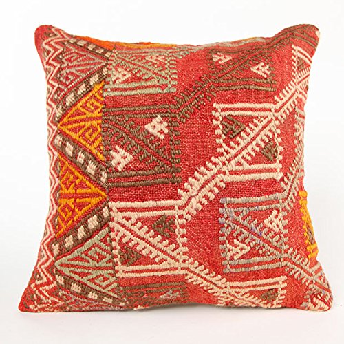 Amazon.co.jp: オールドキリム クッションカバー 40cm トルコ製